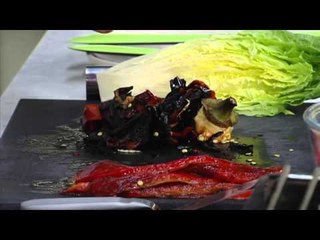 Enciam a la brasa amb sal de bacallà