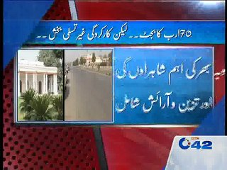 70 billion development budget: unsatisfactory performance