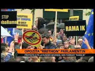 Opozita "rrethon" Parlamentin - Top Channel Albania - News - Lajme
