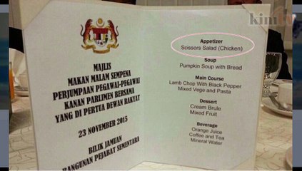 Parlimen kesal 'scissors salad' jadi viral