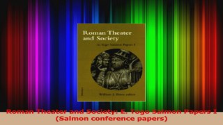 Read  Roman Theater and Society E Togo Salmon Papers I Salmon conference papers Ebook Free