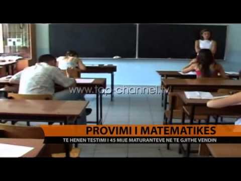 Provimi i matematikës - Top Channel Albania - News - Lajme