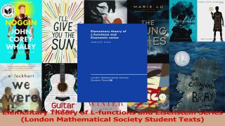 PDF Download  Elementary Theory of Lfunctions and Eisenstein Series London Mathematical Society Read Online