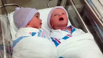 New Born Twins Talking - Kids Top Funny Video -