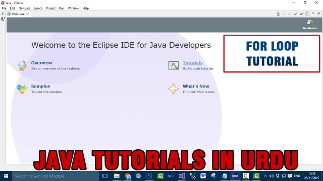Java Tutorial In Urdu - Java for Loop (1 of 3)