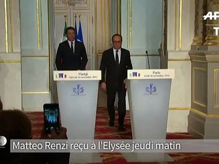 Renzi et Hollande s'inquiètent de la Libye, "la prochaine urgence"