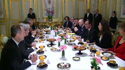 François Hollande reçoit le premier ministre italien