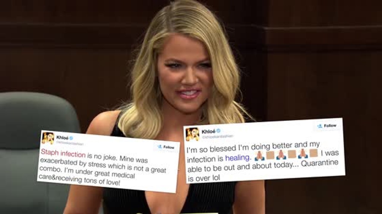 Khloe Kardashian erholt sich von ihrer Staphylokokken Infektion