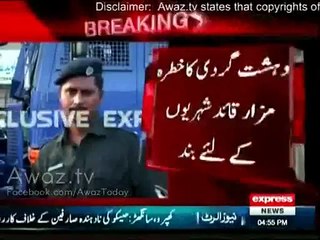 Mazar-e-Quaid Closed for Public on Security Reasons