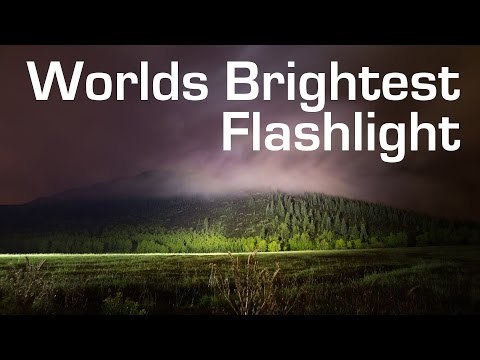 Worlds Brightest Biggest 1000W LED Flashlight - Worlds Brightest 90,000 Lumens New Full Official Video 2015