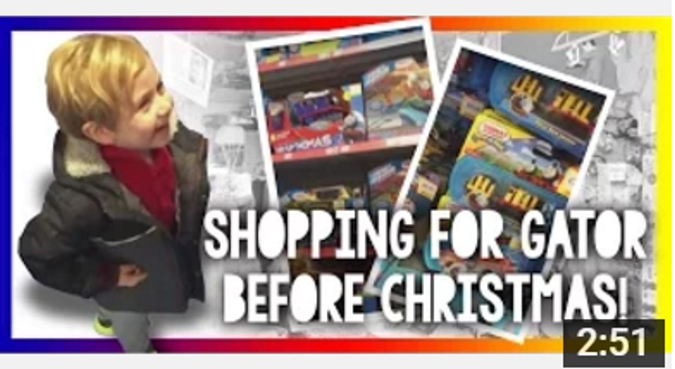 Jude Shops Trackmaster Gator before Christmas