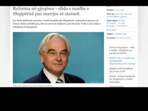 REFORMA NE DREJTESI AMBASADORI GJERMAN HOFFMAN, LUFTE KORRUPSIONIT NE GJYKATA LAJM