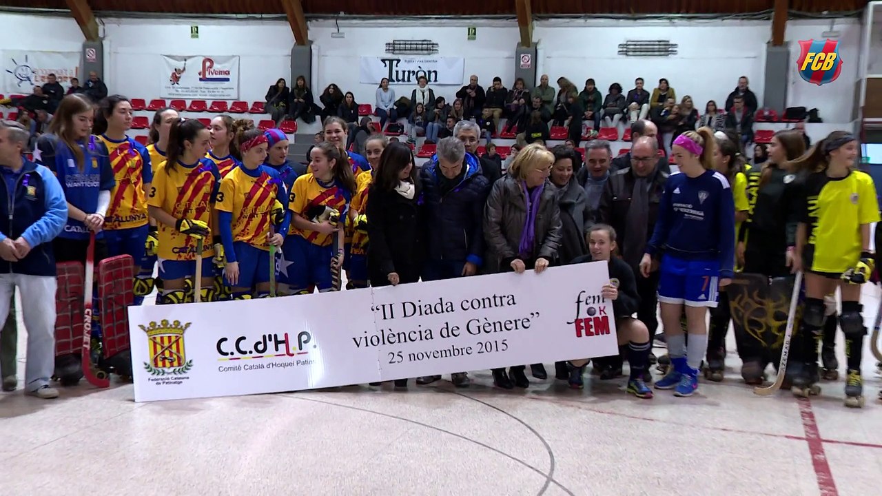 Xavi Barroso i el FC Barcelona, presents a la II Diada contra la violència de gènere