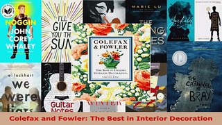 Read  Colefax and Fowler The Best in Interior Decoration Ebook Free
