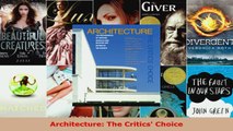 Read  Architecture The Critics Choice PDF Free