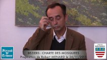 BEZIERS - 2015 - CHARTE DES MOSQUEES - La PROPOSITION de ROBERT MENARD