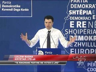 Basha: Të ringremë partinë me votën e lirë - News, Lajme - Vizion Plus
