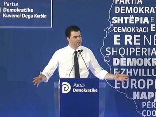 BASHA TAKIME NE KURBIN KREU I PD THIRRJE PER TE RINGRITUR PARTINE ME VOTEN E LIRE LAJM