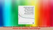 Advanced Methods in Family Therapy Research A Focus on Validity and Change PDF