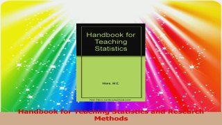 Handbook for Teaching Statistics and Research Methods Read Online