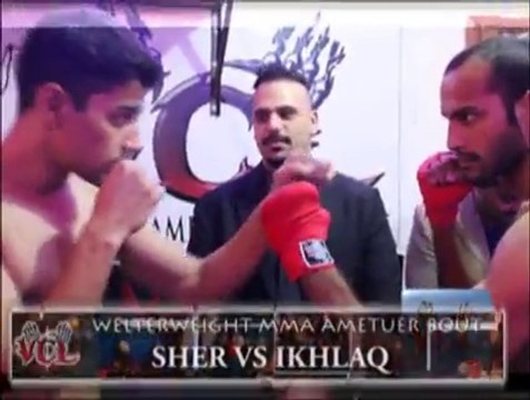 Ikhlaq Ahmed vs Sher Ali in Amateur MMA at VCL