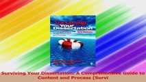 Surviving Your Dissertation A Comprehensive Guide to Content and Process Survi Read Online