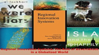 Read  Regional Innovation Systems The Role of Governances in a Globalized World Ebook Free