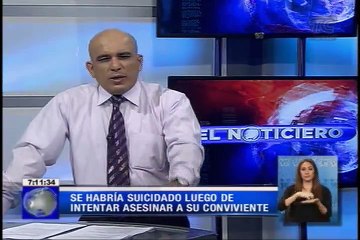 Sujeto se habría suicidado luego de intentar asesinar a su conviviente