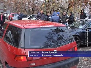 Protest zbog novih propisa o zatamnjenim staklima, 26. novembar 2015. (RTV Bor)