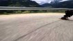 Dizzying Journey Down Swiss Valley on Skateboard