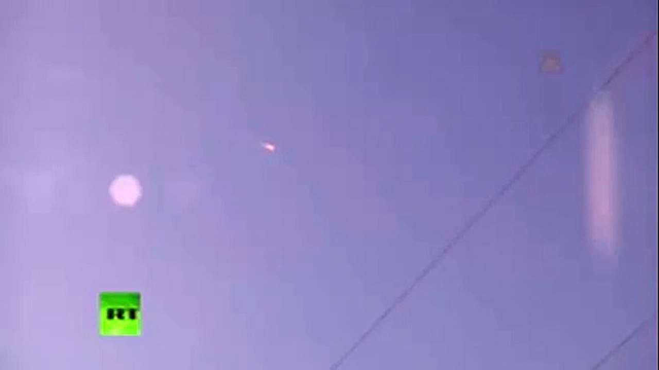 Russian fighter jet downed over Syria, parachute seen in sky