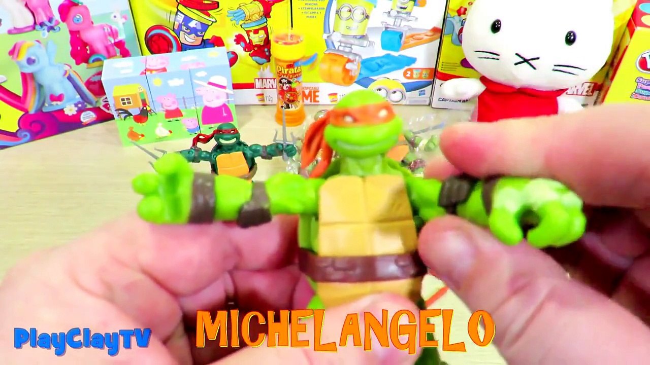 Mutant Turtles Ninja TOYS TMNT Nickelodeon video toys for kids Nick JR unboxing Aliexpress