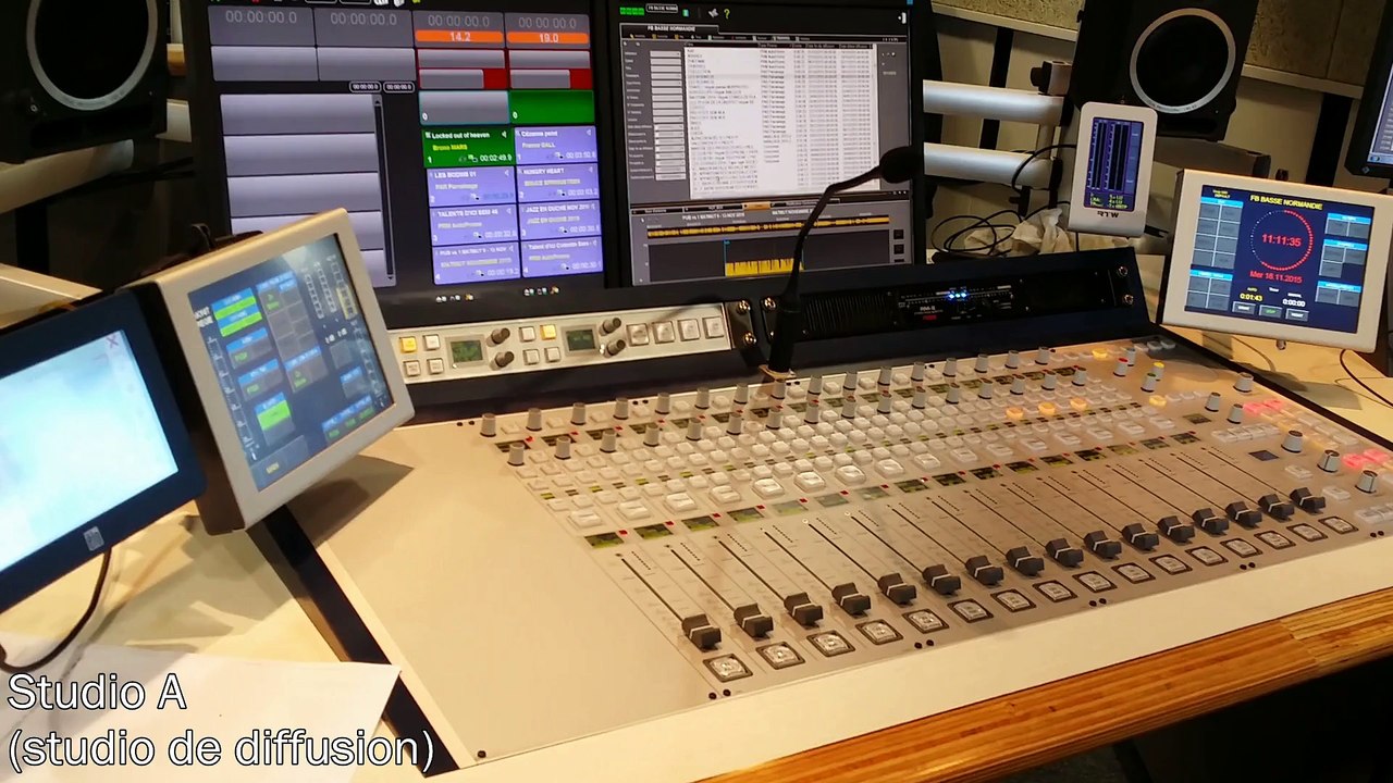 Visite des nouveaux locaux de France Bleu Basse-Normandie