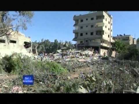 SULMET AJRORE NE GAZA QINDRA VIKTIMA NGA SULMET QE KANE HYRE NE DITEN E GJASHTE LAJM