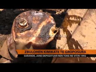Sarandë, zbulohen kimikate të groposura - Top Channel Albania - News - Lajme