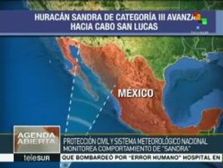 México: huracán Sandra avanza al norte del país, mantienen alerta