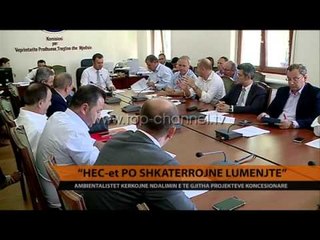 "HEC-et po shkatërrojnë lumenjtë" - Top Channel Albania - News - Lajme