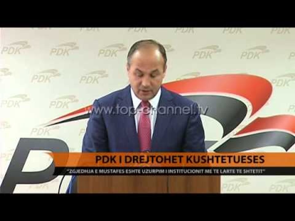 PDK i drejtohet Kushtetueses - Top Channel Albania - News - Lajme