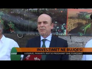 Investimet në bujqësi - Top Channel Albania - News - Lajme