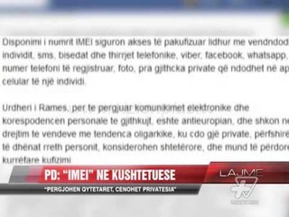 PD: "IMEI" në Kushtetuese - News, Lajme - Vizion Plus
