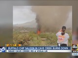 Buffalo Chip Saloon burns down in Cave Creek.