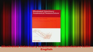 Illustrated Veterinary Anatomical Nomenclature LatinEnglish Read Online