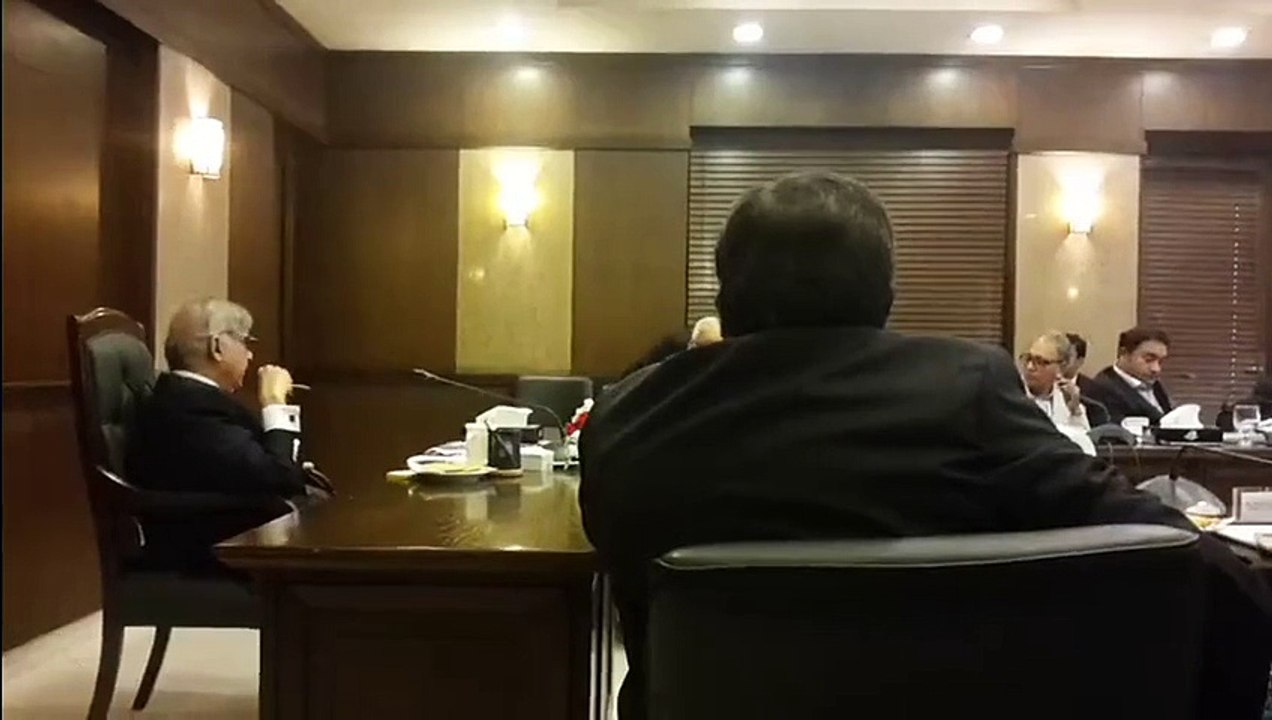 Shehbaz Sharif in metting