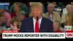 Donald Trump faz piada com repórter com doença congênita