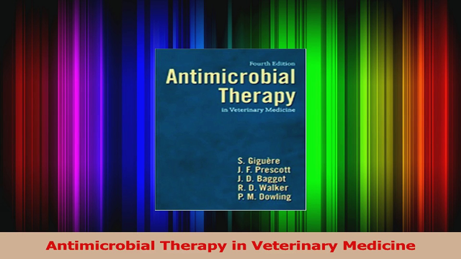 ⁣Antimicrobial Therapy in Veterinary Medicine PDF
