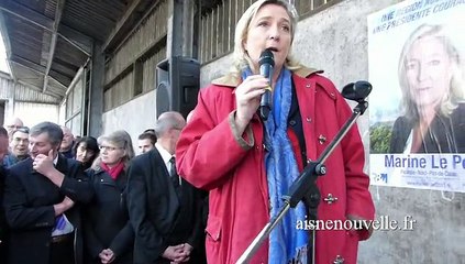 Régionales : Marine Le Pen en campagne en Thiérache