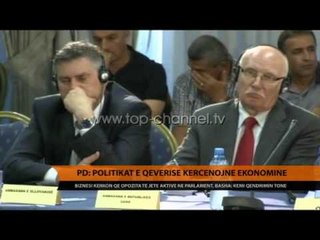 PD: Politikat e qeverisë kërcënojnë ekonominë - Top Channel Albania - News - Lajme