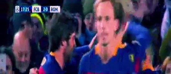 مباراة برشلونة وروما 6-1 (دوري ابطال اوروبا 2015) ليونيل ميسي الهدف HD