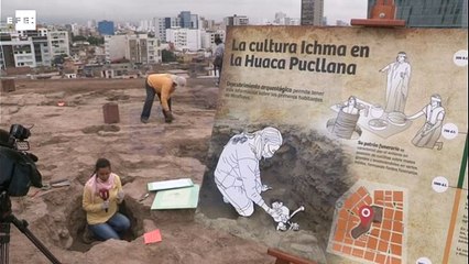 Hallan 4 entierros prehispánicos en la Huaca Pucllana en Lima