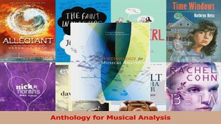Read  Anthology for Musical Analysis Ebook Free